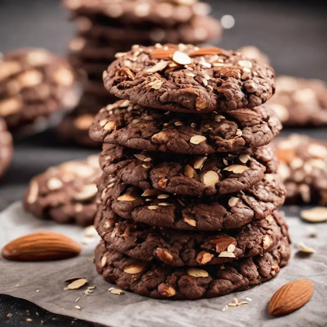 Irresistible Chocolate Cookies with Oats and Almonds: A Delectable Delight