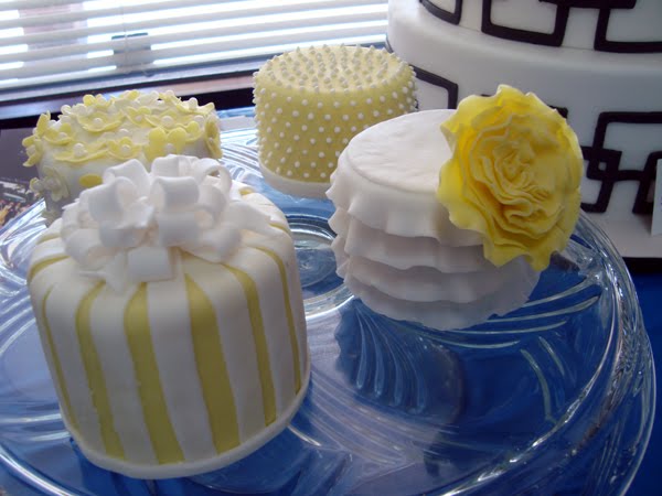 They can make the mini cakes into larger versions and completely customize