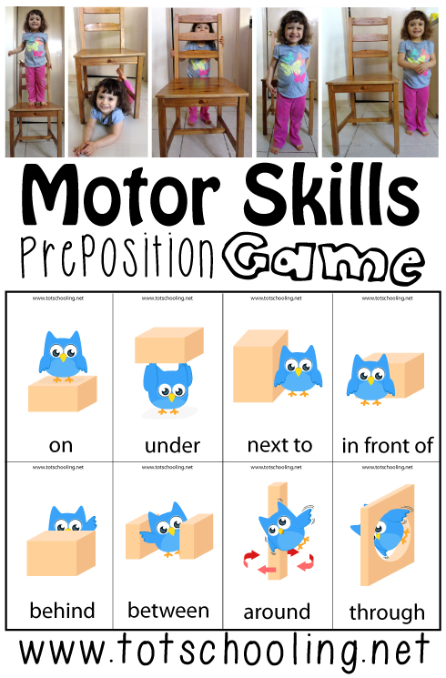 Motor Skills Preposition Game | Totschooling - Toddler, Preschool, Kindergarten Educational ...