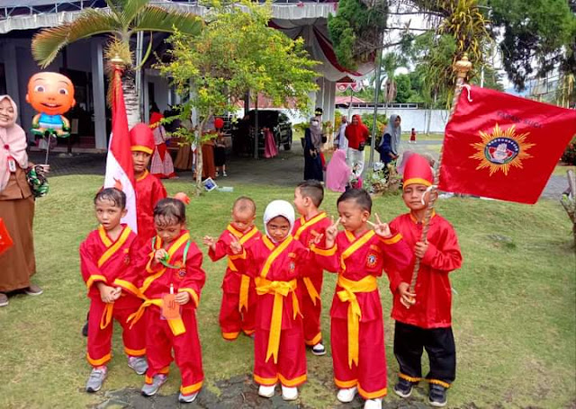 Meriahkan HUT Ke-77 RI, TK ABA Hungayonaa Tampilkan Seni Beladiri Tapak Suci Putera Muhammadiyah