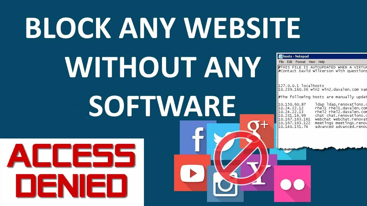 How to Block Sites On Computer Without Using Software