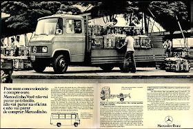 propaganda caminhão Mercedinho - Mercedes-Benz - 1979. propaganda anos 70. propaganda carros anos 70. reclame anos 70. Oswaldo Hernandez.