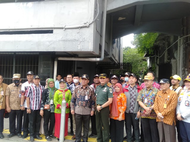 Dandim 0503/JB Hadiri Apel Gabungan Tiga Pilar Jakarta Barat  Dalam Rangka Pengawasan dan Pengamanan Kota 