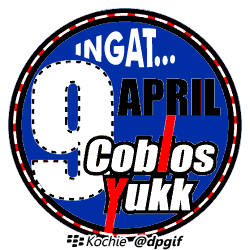 DP BBM Coblos Pemilu 9 April Animasi PP BlackBerry 