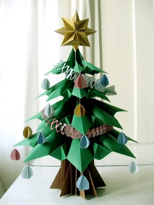 origami christmas tree