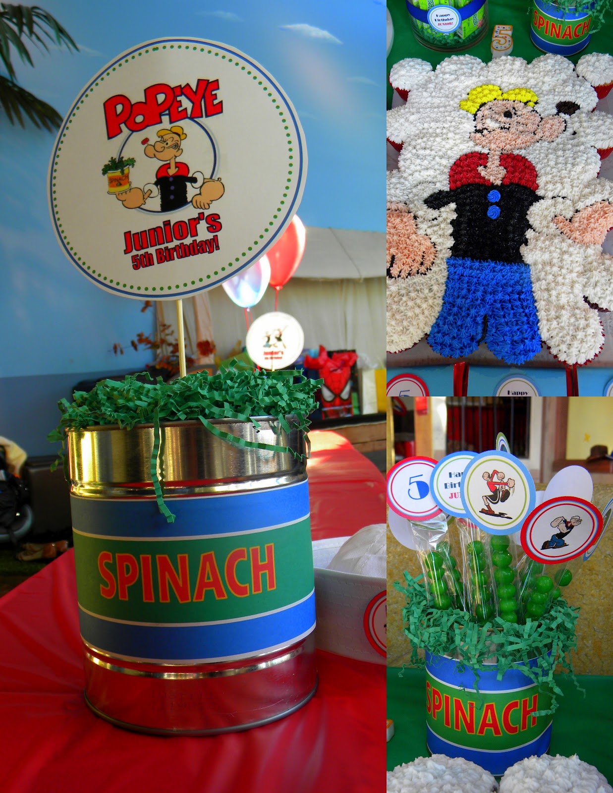 MKR Creations: Popeye the Sailor Man Birthday Party Theme