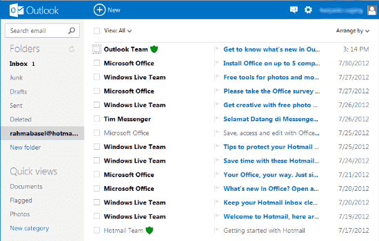 email outlook.com yang baru