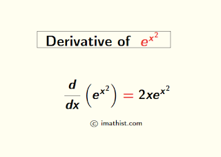 Derivative of e^x^2