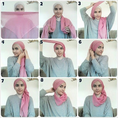 Cara memakai Jilbab Model terbaru 2016