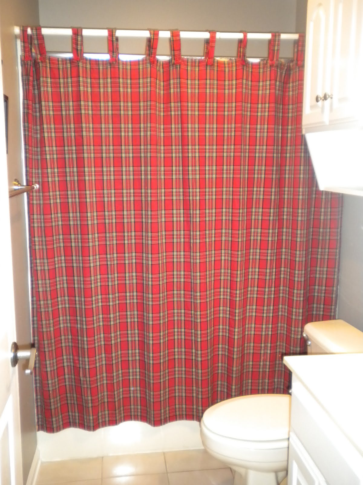 bathroom shower rods Custom Shower Curtain