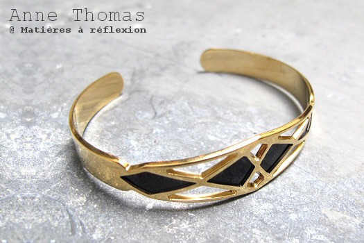 Bracelet Palais Royal noir Anne Thomas