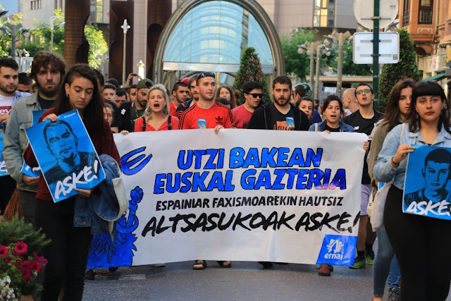 Manifestación por los condenados de Alsasua