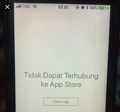 Kenapa iphone tidak bisa terhubung ke app store?