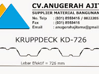 JUAL KRUPPDECK KD 726 STRUCTURAL DECKING