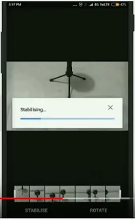 Stabilize unstable video using google photos