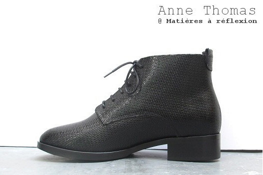 Boots cuir Anne Thomas