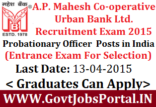 Co-Operative Urban Bank Ltd. PO Exam 2015