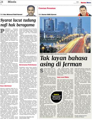 Blog Rasmi PPIM: 811) BERITA HARIAN METRO 8/7/13-Syarat 