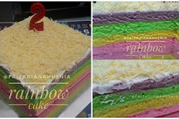 Resep Rainbow Cake Sederhana Ala Ny. Liem. Teksturnya Lembut Banget. Modal 23rb Jadi 2 Loyang