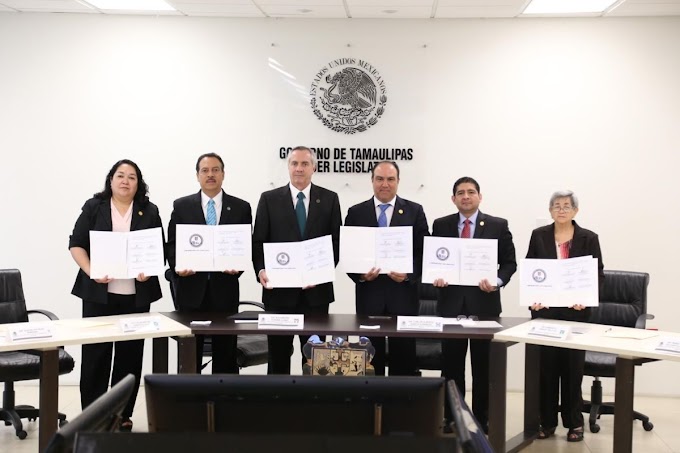 Estados/ Firman diputados acuerdo político 'Comprometidos con Tamaulipas'