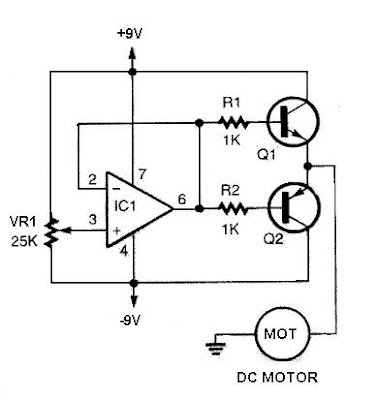 Simple DC Motor Controller Circuit