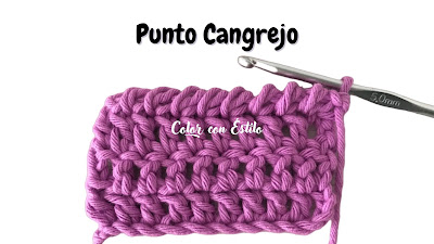 Crochet-punto-cangrejo