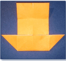 Langkah - langkah dalam Origami Perahu Kembar 