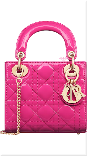 ♦Rani pink Lady DIOR patent cannage calfskin bag #dior #bags #pink #brilliantluxury