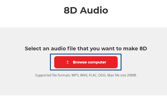 Choose your audio file