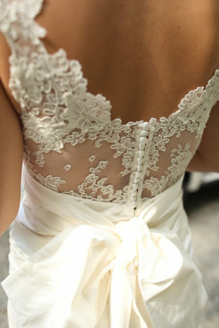 wedding dress, dantel