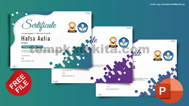 Download Template Sertifikat OSIS Keren Photoshop Dan Coreldraw