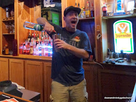 JP tending bar at QuarterDeck