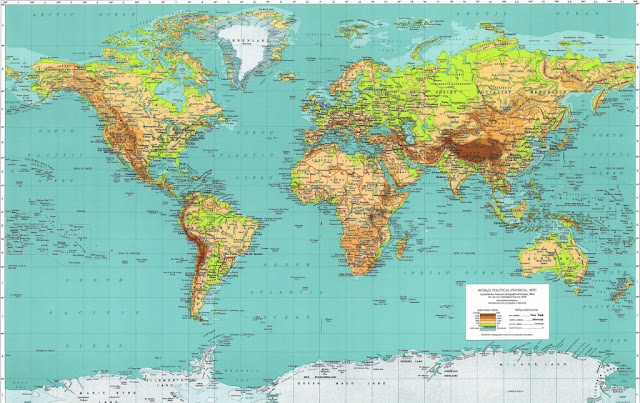 Resultado de imagen de MAPA MUNDI FISICO