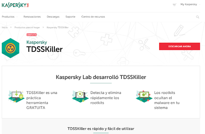 TDSSKILLER para eliminar RootKit de Windows