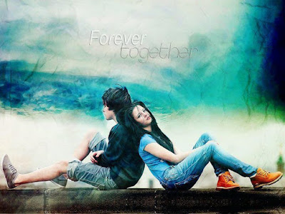 Forever Together - Love Couple Mobile Wallpaper