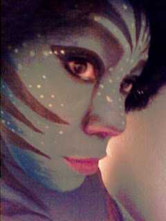 Avatar for Halloween created with Mehron Makeup for Halloween