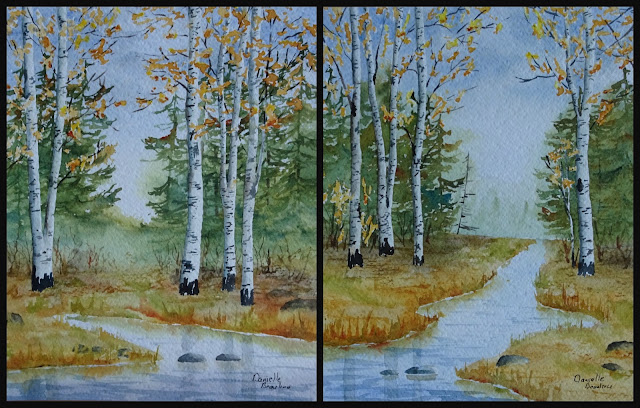 Danielle Beaulieu small paintings birches