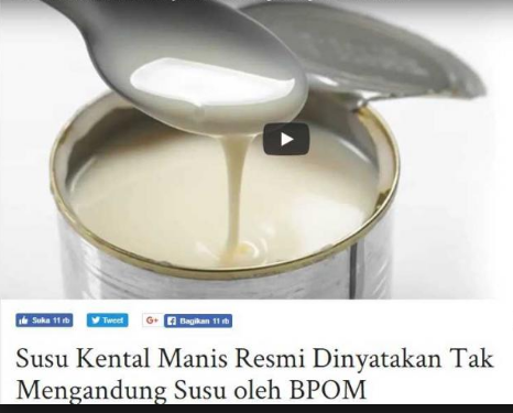 susu kental manis