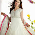 Fancy Anarkali Dresses-New Party Wear White Anarkali Designs-Girls Best Formal Anarkali Frocks 2015