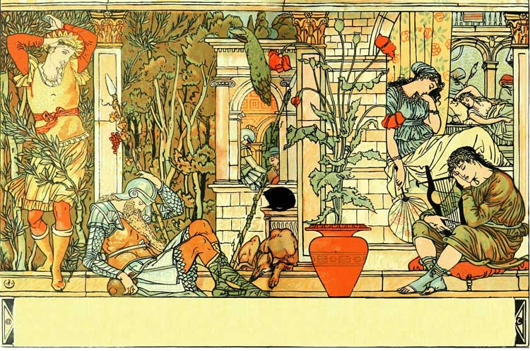 The Textile Blog: Walter Crane Nursery Wallpapers