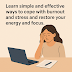 How to Cope with Burnout and Stress