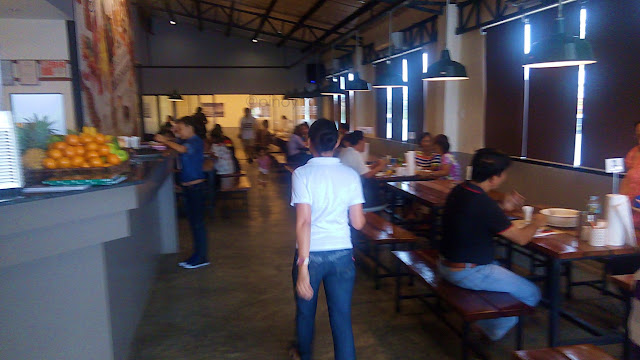 internal view, the dining area of Seafood & Ribs Warehouse Restaurant in Palo Leyte