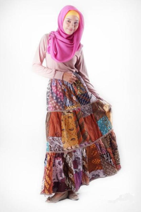 Ratu Ponsel Model  Rok  Terbaru rok  panjang  batik 