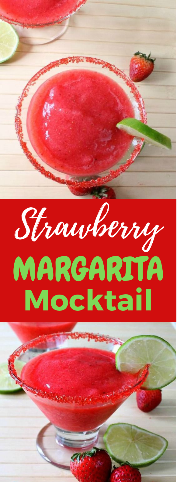 STRAWBERRY MARGARITA MOCKTAIL #Mocktail #Drink