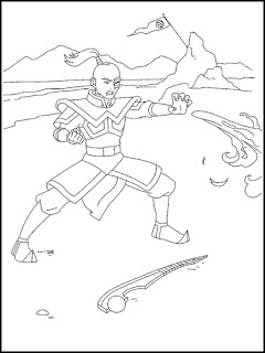 Desenhos do Avatar: The Legend of Aang para Colorir