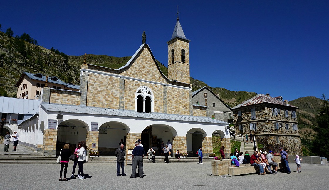 The church of Sanctuary Ste-Anne in Vinadio