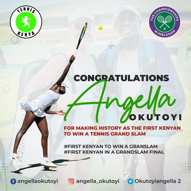 Angella Okutoyi Biography — KENYAN TENNIS PLAYER