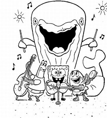 Free Spongebob Halloween Coloring Pages
