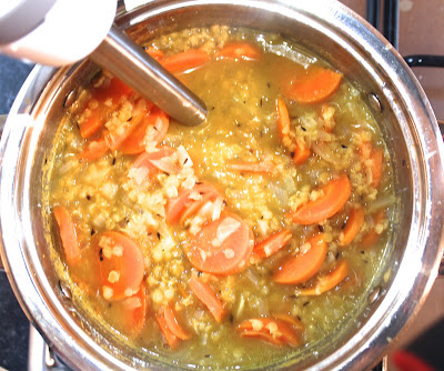 Homemade Spiced Carrot & Lentil Soup Recipe