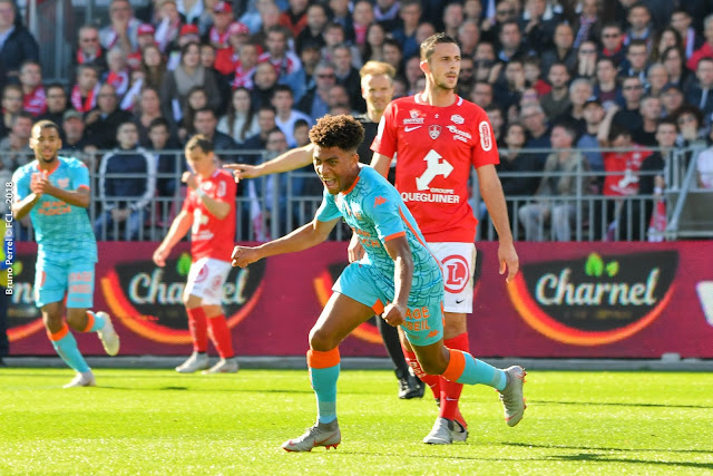 Julien Ponceau playing for Lorient